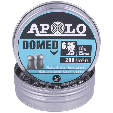 Apolo Domed 6.35 mm shotgun shell, 200 rounds. 1.60g/25.0gr (13501)
