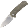 LionSteel TM1 Green Canvas Micarta Folding Knife, Satin Sleipner by Molletta (TM1 CVG)