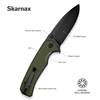 Sencut Skarnax OD Green G10, Black 9Cr18MoV folding knife (S24025-2)