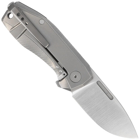 LionSteel Nano Green Canvas Micarta Folding Knife, Satin CPM MagnaCut (NA01 CVG)