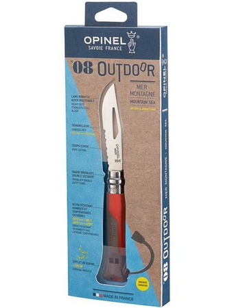 Opinel Outdoor Knife No.8 - Earth/Red