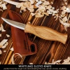 Carving knife with leather scabbard - BeaverCraft C4S