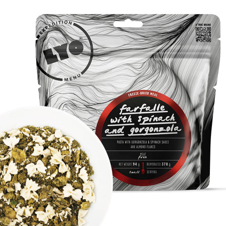 Lyo Food Expedition - Freeze-dried food ration - Farfalle in spinach and cheese sauce 370g
