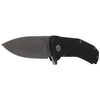 LionSteel KUR G10 Black, Stone Washed Blade Folding Knife (KUR BK)