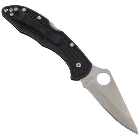 Spyderco Delica 4 FRN Black Plain Folding Knife (C11PBK)