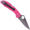 Spyderco Delica 4 FRN Pink S30V Plain Folding Knife (C11FPPNS30V)