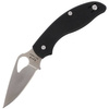 Spyderco Byrd Tern Slipit G-10 Black Plain Folding Knife (BY23GP)