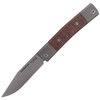 LionSteel bestMAN Natural Canvas Micarta Folding Knife, Clip Blade (BM1 CVN)