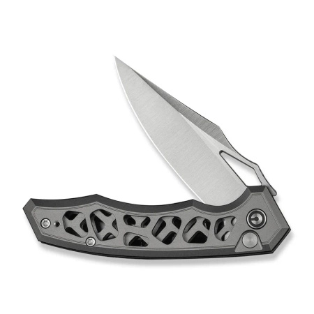 Civivi Anaaki Gray Aluminum, Satin Nitro-V Folding Knife (C24039-2)
