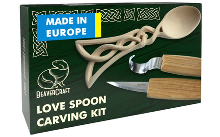 Carving Starter Kit - BeaverCraft DIY04 - Celtic Spoon Carving Kit