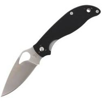 Spyderco Byrd Raven 2 G-10 Black Plain Folding Knife (BY08GP2)
