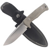 LionSteel Tactical Green Canvas Micarta / Satin Blade knife (T5 CVG)