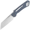 Civivi Buster FG Neutral Blue Coarse G10 Folding Knife, Satin Nitro-V by Snecx Tan (C24052-2)