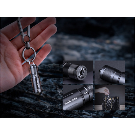 Fenix E02R flashlight black