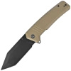 Civivi Bhaltair Tan Coarse G10 Folding Knife, Black 14C28N (C23024-2)