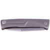 LionSteel Thrill Grey Titanium, Satin M390 folding knife by Molletta (TL GY)