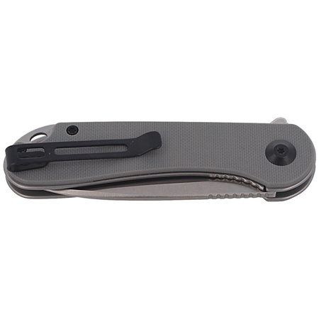 CIVIVI Elementum Flipper Gray G10 knife, Satin Finish (C907B)