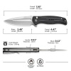 Civivi Incindie Folding Knife Incindie Black G10, Stonewashed (C23053-3)