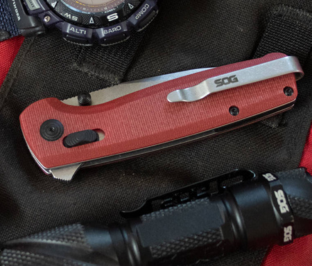 SOG - Folding knife - Terminus XR G10 - Red - TM1023-BX