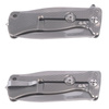 LionSteel SR11 Titanium Grey / Satin Blade Folding Knife (SR11 G)