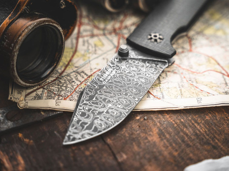 Böker Solingen - Tiger-Damascus knife
