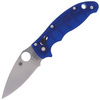 Spyderco Manix 2 FRCP Blue CTS-BD1N Plain Folding Knife (C101PBL2)