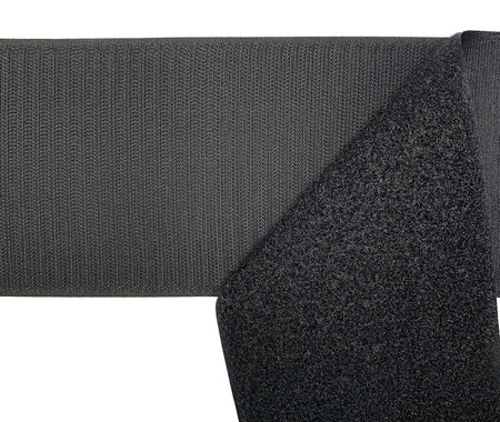 Velcro tape for attaching patches - 10x10 - black