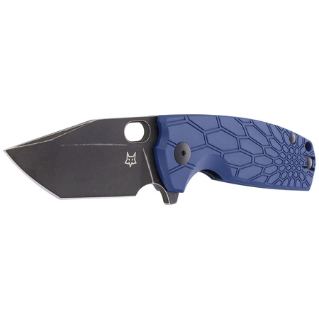 FOX Core Tanto Blue FRN Folding Knife, Black Top Shield N690Co by Jesper Voxnæs (FX-612 BLB)