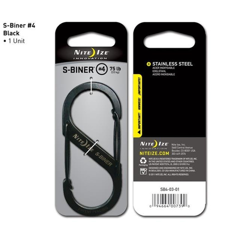 Nite Ize Carabiner - S-Biner #4 - Black