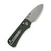 Civivi Baby Banter 2 Knife Green Canvas Micarta, Gray Stonewashed Nitro-V by Ben Petersen (C23074-3)