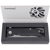 LionSteel Myto Black Aluminum Folding Knife, Stonewashed (MT01A BS)