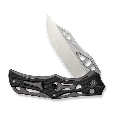 Civivi Biophase Black Aluminum / Black G10 Folding Knife, Satin Nitro-V (C23083C-3)