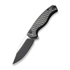 Civivi Stormhowl Black Aluminum, Black Stonewashed/Satin Nitro-V Folding Knife (C23040B-1)