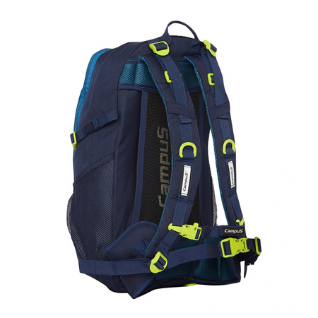 Campus - HORTON 30L dark blue/blue/lime city backpack