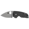 Spyderco Lil' Native Slipit Black G10, Satin Plain CPM S30V Folding Knife by Eric Glesser (C230NLGP)