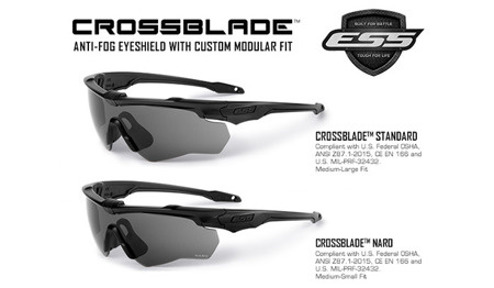 ESS - Crossblade One Smoke Gray Ballistic Glasses - Tinted - EE9032-08