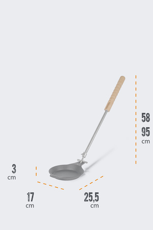 Petromax Cast Iron Frying Pan on Telescopic Handle
