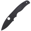 Spyderco Shaman G-10 Black / Black Blade Plain Folding Knife (C229GPBK)