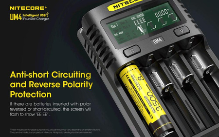 Battery charger - Nitecore UM4