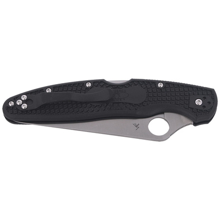 Spyderco Police 4 Lightweight FRN Black Plain Folding Knife (C07PBK4)