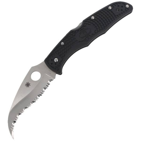 Spyderco Matriarch 2 FRN Black Spyder Folding Knife (C12SBK2)