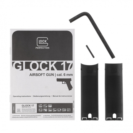 Glock - Glock 17 gen 4 replica ASG pistol. 6mm enlarged magazine
