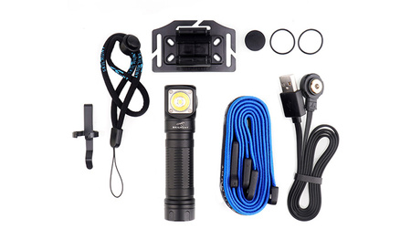 SkilHunt H04R RC High CRI headlamp flashlight with rechargeable battery