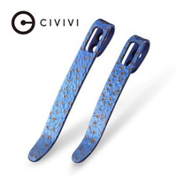 Civivi Flamed Titanium clip 2 pieces 50 mm / 55 mm, without screws (T002B)