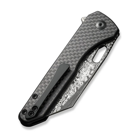 Civivi Nugz Black G10 folding knife, Damascus by Matthew Wehrwein (C23060-DS1)