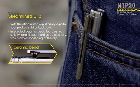 Nitecore NTP20 titanium tactical pen