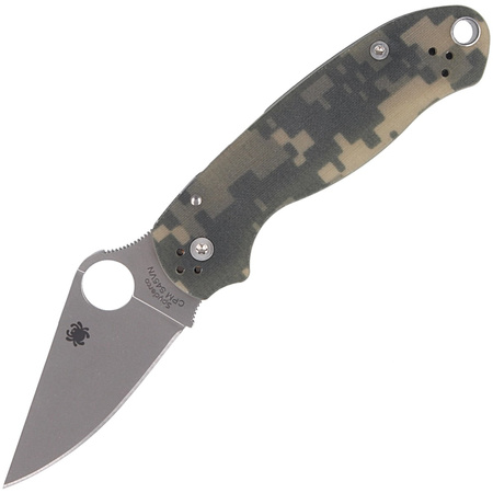 Spyderco Para 3 G-10 Digital Camo Plain Folding Knife - C223GPCMO