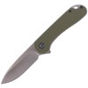 CIVIVI Elementum Flipper OD Green G10 knife, Satin Finish (C907E)