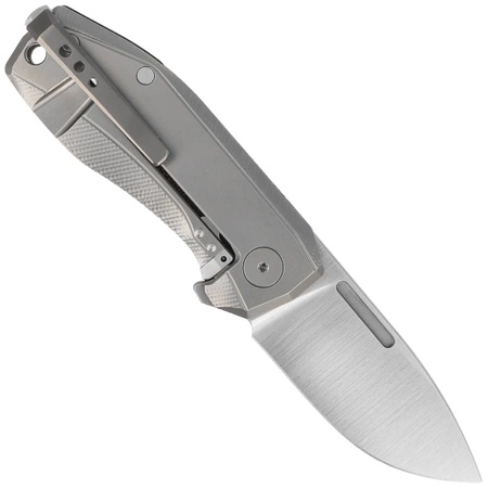 LionSteel Naono Natural Canvas Micarta Folding Knife, Satin CPM MagnaCut (NA01 CVN)