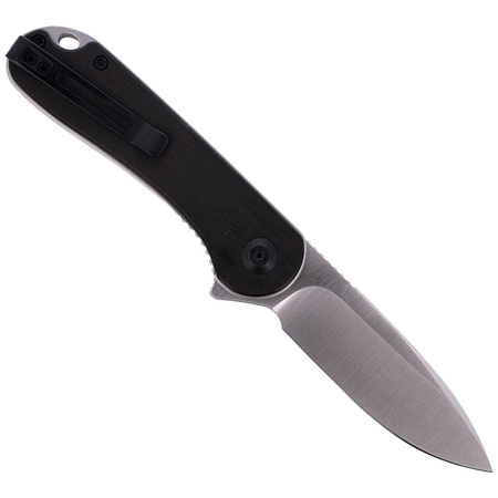 CIVIVI Elementum Flipper Knife Black Ebony Wood, Satin Finish (C907D)